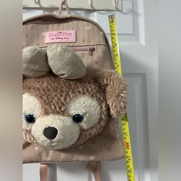 Tokyo Disneyland ShellieMay Plush Bear Backpack in Dusty Pink - Picture 6 of 11